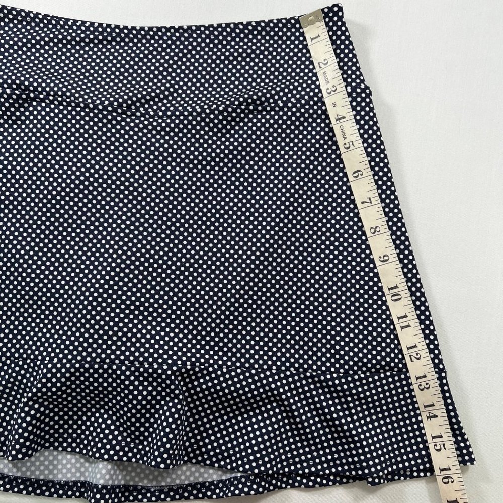 Golftini Putt Putt Pull-on Ruffle Tech Golf Skort Polka Dots Size Small - Picture 9 of 9